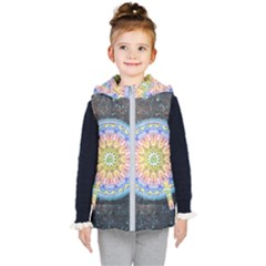 Mandala Cosmos Spirit Kid s Hooded Puffer Vest by Sapixe