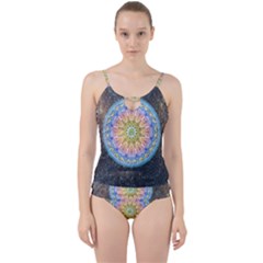 Mandala Cosmos Spirit Cut Out Top Tankini Set by Sapixe