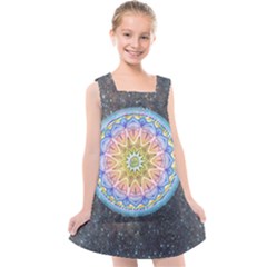 Mandala Cosmos Spirit Kids  Cross Back Dress