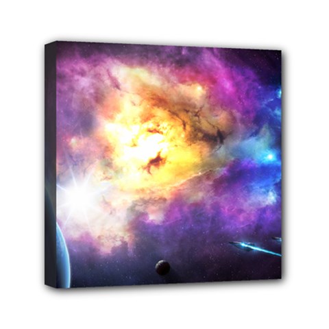 Colors Of The Planets Mini Canvas 6  X 6  (stretched) by burpdesignsA