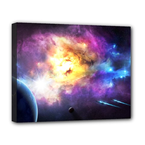 Colors Of The Planets Deluxe Canvas 20  X 16  (stretched) by burpdesignsA