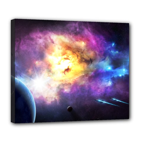 Colors Of The Planets Deluxe Canvas 24  X 20  (stretched) by burpdesignsA