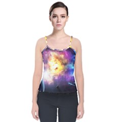 Colors Of The Planets Velvet Spaghetti Strap Top by burpdesignsA