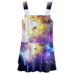 Colors Of The Planets Kids  Layered Skirt Swimsuit