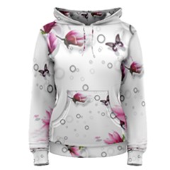 Butterflies And Flowers Women s Pullover Hoodie by burpdesignsA