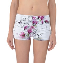 Butterflies And Flowers Boyleg Bikini Bottoms by burpdesignsA