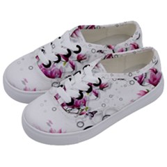 Butterflies And Flowers Kids  Classic Low Top Sneakers by burpdesignsA