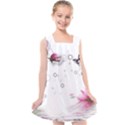 Butterflies and flowers Kids  Cross Back Dress View1