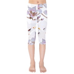 Fishes And Flowers Kids  Capri Leggings  by burpdesignsA