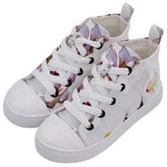 Fishes And Flowers Kid s Mid-top Canvas Sneakers by burpdesignsA