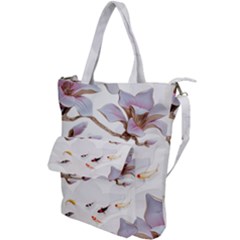 Fishes And Flowers Shoulder Tote Bag