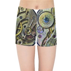  Clock Steampunk Gear  Kids Sports Shorts by burpdesignsA