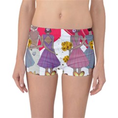 Girl Power Reversible Boyleg Bikini Bottoms by burpdesignsA