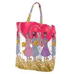 Girl Power Giant Grocery Tote by burpdesignsA