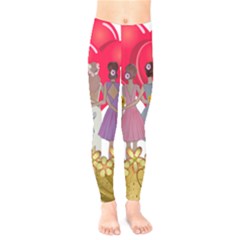 Girl Power Kids  Legging by burpdesignsA