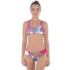 Girl Power Criss Cross Bikini Set by burpdesignsA