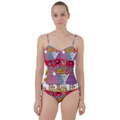 Girl Power Sweetheart Tankini Set by burpdesignsA