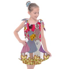 Girl Power Kids  Tie Up Tunic Dress