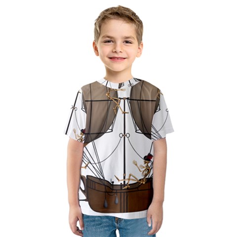 Steampunk Flyer Kids  Sport Mesh Tee by burpdesignsA