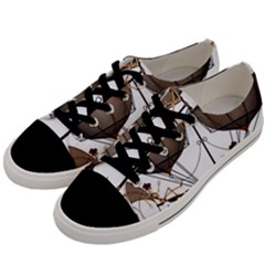 Steampunk Flyer Men s Low Top Canvas Sneakers by burpdesignsA