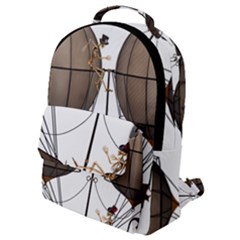 Steampunk Flyer Flap Pocket Backpack (small)