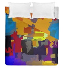 Abstract Vibrant Colour Duvet Cover Double Side (queen Size) by Sapixe