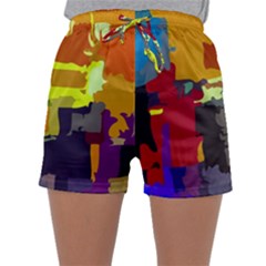 Abstract Vibrant Colour Sleepwear Shorts by Sapixe