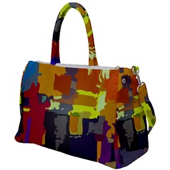 Abstract Vibrant Colour Duffel Travel Bag