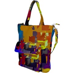 Abstract Vibrant Colour Shoulder Tote Bag