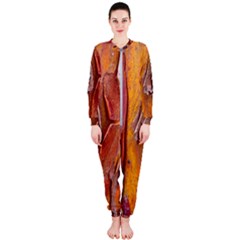 Bark Tree Texture Wood Trunk Onepiece Jumpsuit (ladies)  by Sapixe