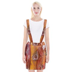 Bark Tree Texture Wood Trunk Braces Suspender Skirt by Sapixe