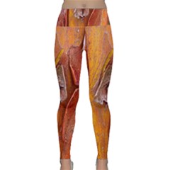 Bark Tree Texture Wood Trunk Lightweight Velour Classic Yoga Leggings by Sapixe