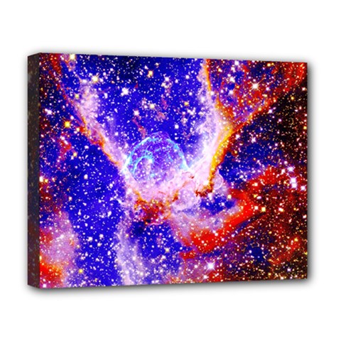 Galaxy Nebula Stars Space Universe Deluxe Canvas 20  X 16  (stretched) by Sapixe