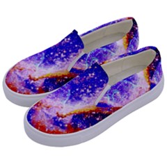 Galaxy Nebula Stars Space Universe Kids  Canvas Slip Ons by Sapixe