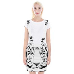 Tiger Black Ans White Braces Suspender Skirt by alllovelyideas