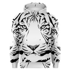 Tiger Black Ans White Men s Overhead Hoodie by alllovelyideas