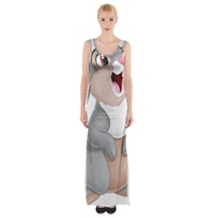 Bear Maxi Thigh Split Dress by NSGLOBALDESIGNS2