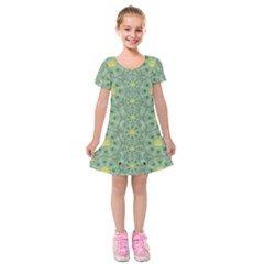 Summer Fantasy Apple Bloom In Seasonal Nature Kids  Short Sleeve Velvet Dress by pepitasart