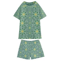 Summer Fantasy Apple Bloom In Seasonal Nature Kids  Swim Tee And Shorts Set by pepitasart