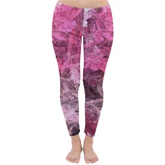 Pink Crystal Fractal Classic Winter Leggings