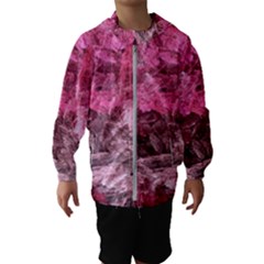 Pink Crystal Fractal Hooded Windbreaker (kids)