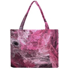 Pink Crystal Fractal Mini Tote Bag by bloomingvinedesign