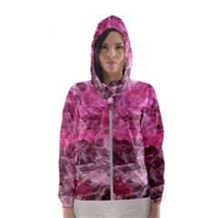 Pink Crystal Fractal Hooded Windbreaker (women)