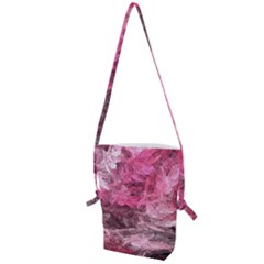 Pink Crystal Fractal Folding Shoulder Bag