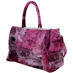 Pink Crystal Fractal Duffel Travel Bag