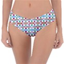 Retro Pink Green Blue Orange Dots Pattern Reversible Classic Bikini Bottoms View1