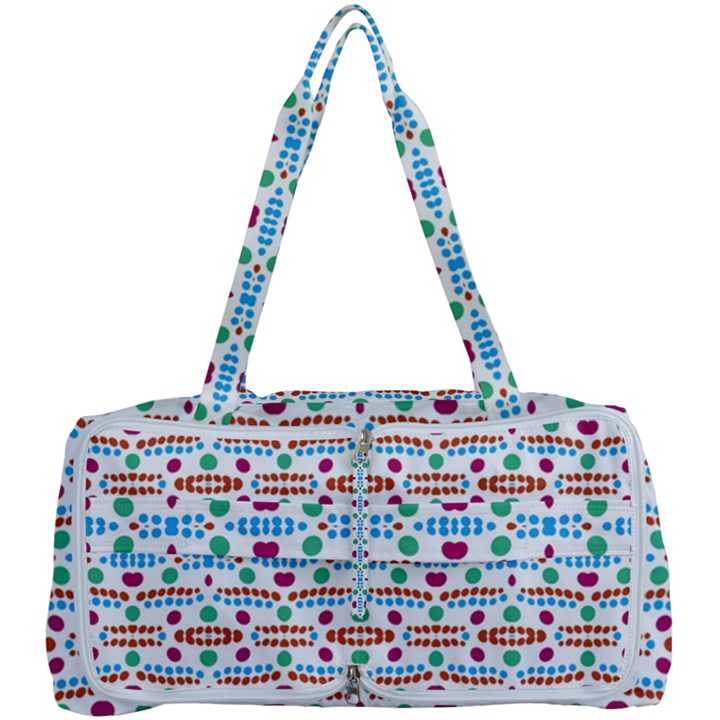 Retro Pink Green Blue Orange Dots Pattern Multi Function Bag