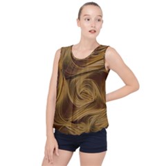 Paper Art Paper Art Eddy Yellow Bubble Hem Chiffon Tank Top