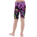 Maroon And White Mums Kids  Mid Length Swim Shorts View2