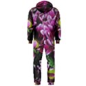 Maroon And White Mums Hooded Jumpsuit (Men)  View2